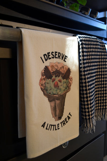 Ice Cream Guy Tea Towel